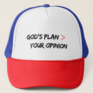 Gods Plan Beats Your Opinion Christian Hat