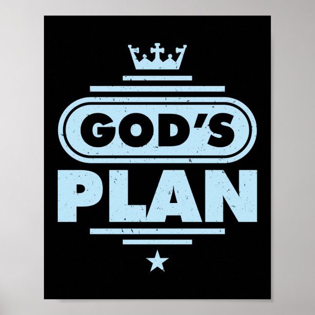 God's Plan Jesus Faith Poster (Front)