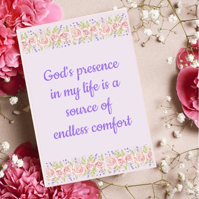 God's Presence In My Life Christian Affirmation Holiday Card (Creator Uploaded)