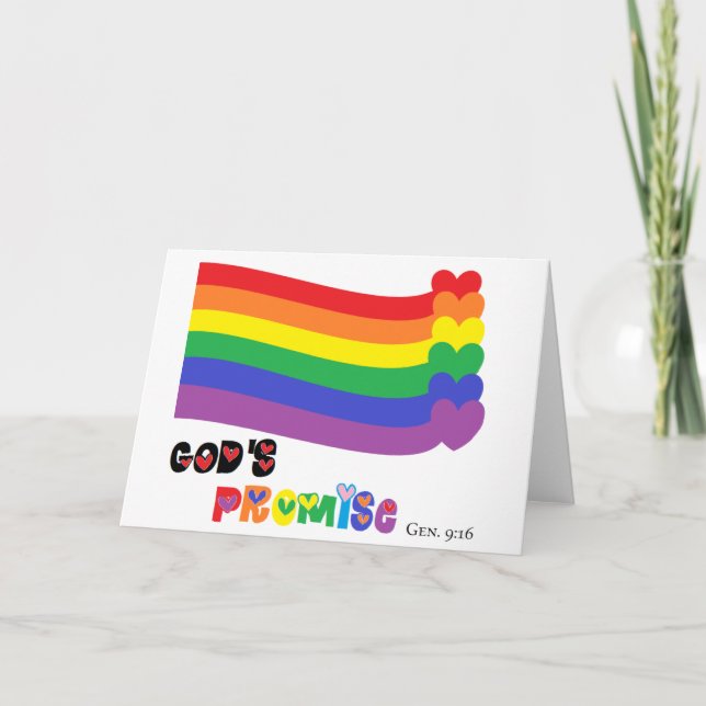 God's Promise Rainbow Card (Front)