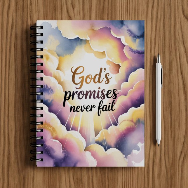 God's promises never fails, Christian faith  Notebook (Creator Uploaded)