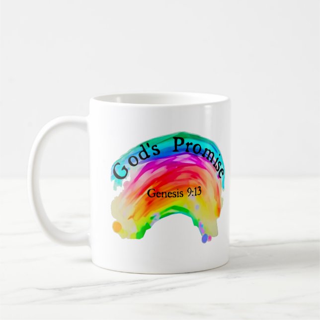 God's Rainbow Promise Coffee Mug (Left)