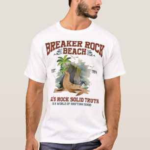 God'S Rock Solid Beach Vbs 2024 Retro Breaker Rock T-Shirt