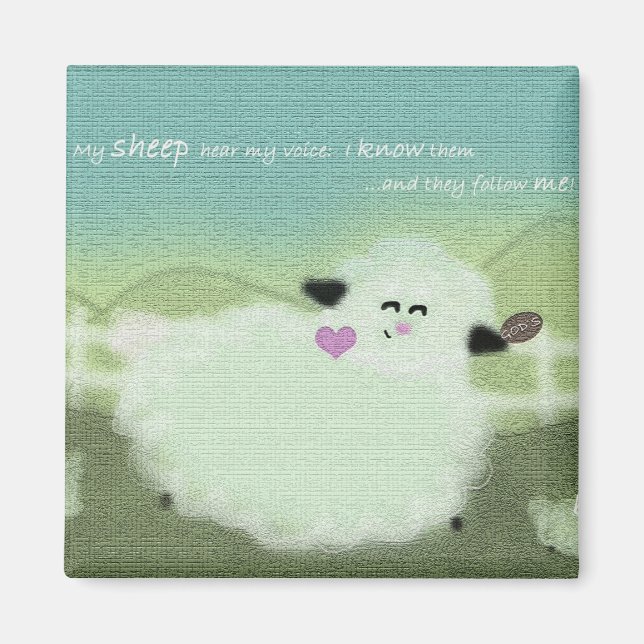 God's Sheep Magnet (Front)