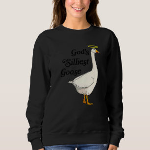 God's Silliest Goose Funny Duck Lovers Premium_2 Sweatshirt