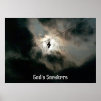 God's Sneakers Text Poster