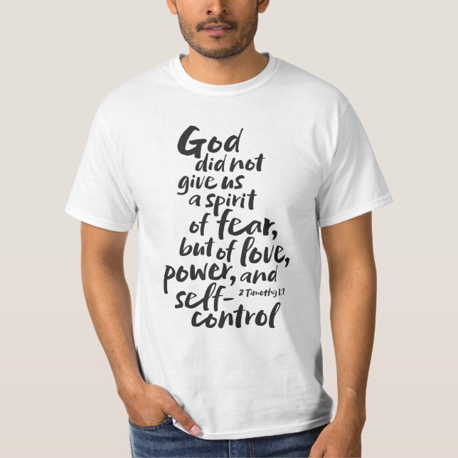 GOD's Spirit of Love - Christian - Bible Verse T-Shirt (Front)