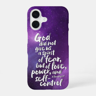 GOD's Spirit of Love - NO FEAR - Christian iPhone 16 Case