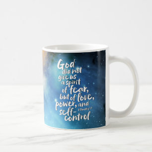 GOD's Spirit of Love - NO FEAR - POWER Bible Verse Coffee Mug