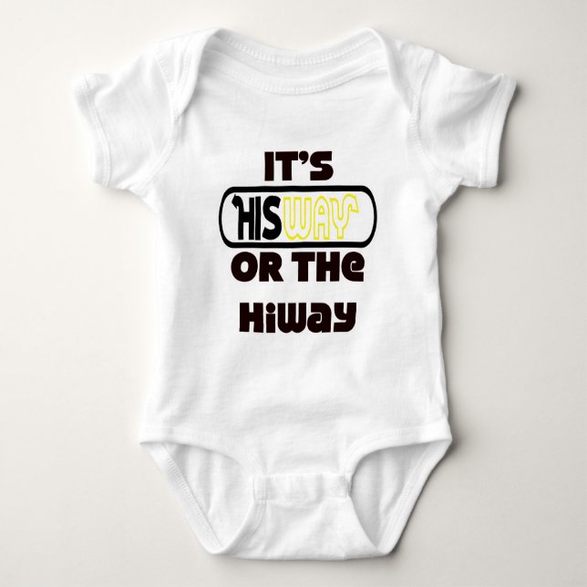 God's Way Christian Baby Bodysuit (Front)