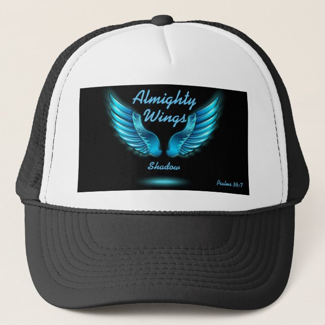 God's Wings Shadow Psalms 36:7 Hat Personalise (Front)