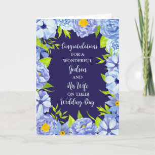 Godson and His Wife Wedding Day Congratulations Card