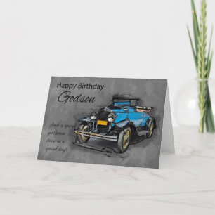 Godson Card, Standard white envelopes included Card