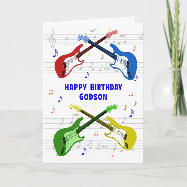 Godson Guitars Birthday Card (Front)