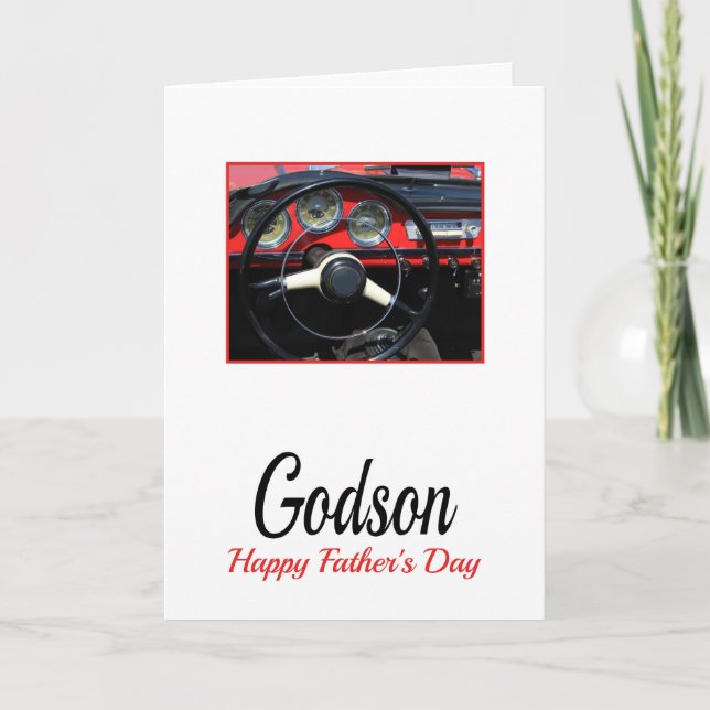 Godson  Happy Father's Day Card (Front)