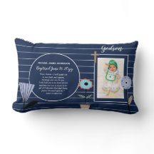 Godson POEM PHOTO Baptism Christening Blue