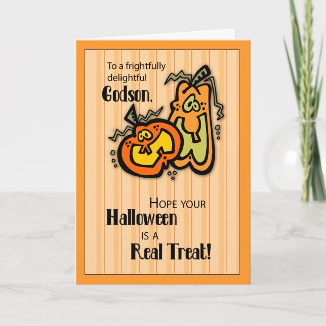 Godson Pumpkins Halloween Card (Front)