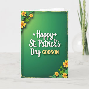 Godson St Patricks Day Card