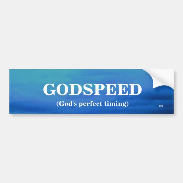 GODSPEED BUMPER STICKER (Front)