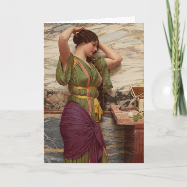 Godward A fair reflection CC0630 Art Greeting Card (Front)