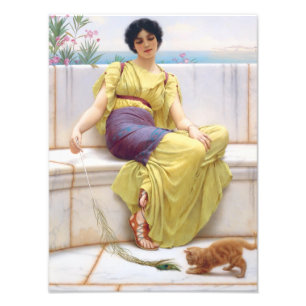 Godward Idleness Classic Painting Photo Print