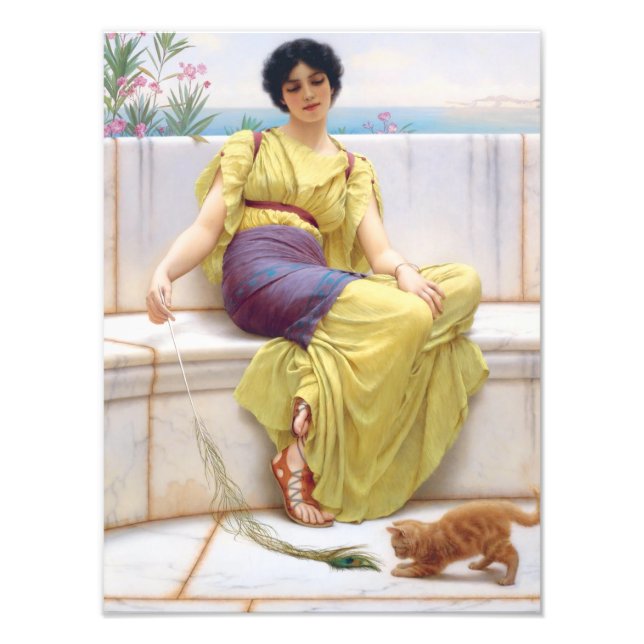 Godward Idleness Classic Painting Photo Print (Front)