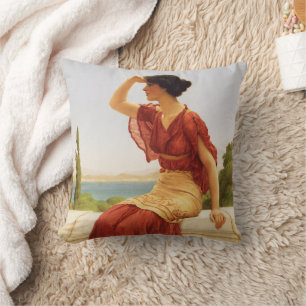 Godward The Signal Beautiful Woman Portrait Art Cushion