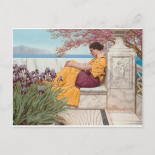 Godward - Under the Blossom that Hangs on the Boug Postcard