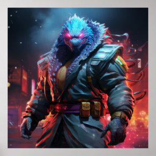 Godzilla as Street Fighter Character Selection Pos Poster