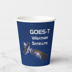 GOES-T Weather Satellite Paper Cups