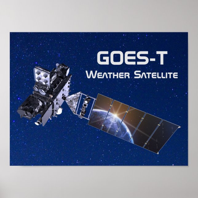GOES-T Weather Satellite Poster (Front)