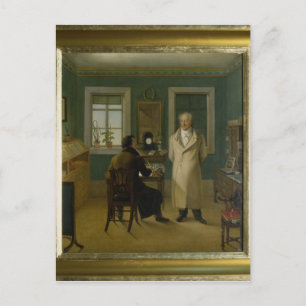 Goethe Dictating to his Clerk John, 1834 Postcard