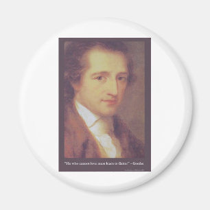Goethe "Love Or Flatter" Love Quote Gifts Tees Mug Magnet