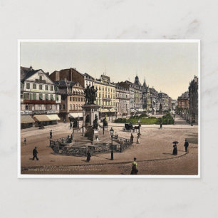 Goethe's Place and Goethe-Gutenburg Monument, Fran Postcard