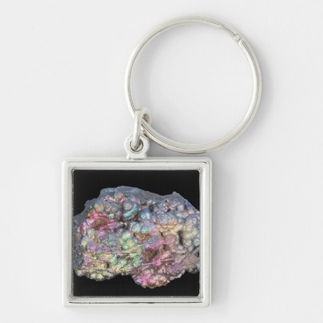 Goethite Showing Iridescence Key Ring (Front)