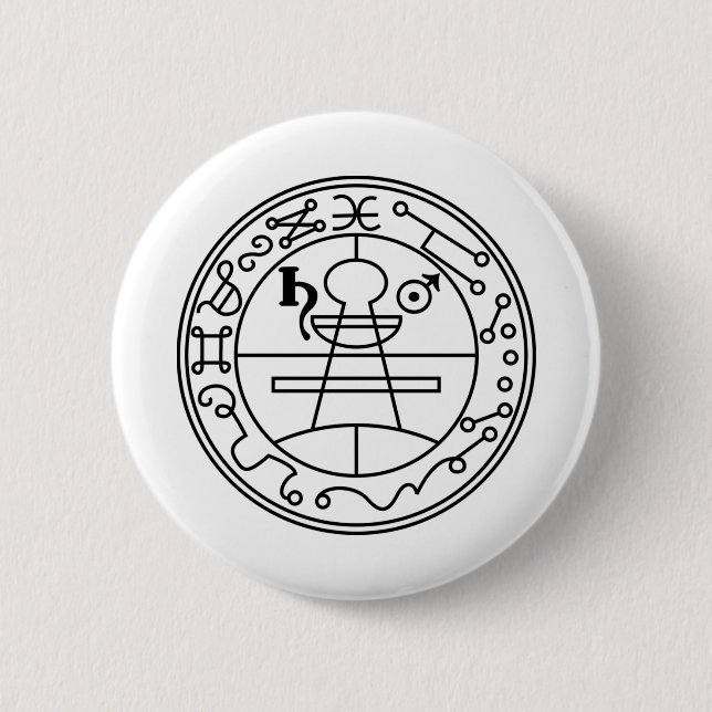Goetia_seal_of_solomon 6 Cm Round Badge (Front)