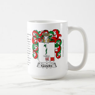 Goetz Family Coat of Arms Coffee Mug