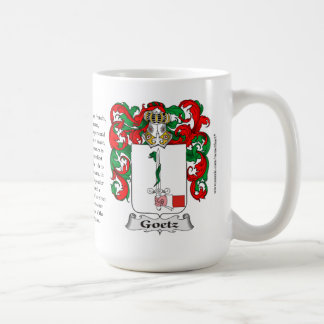 Goetz Family Coat of Arms Coffee Mug