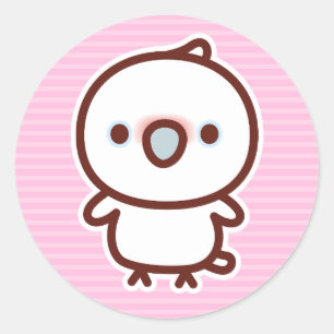 Goffin's cockatoo classic round sticker