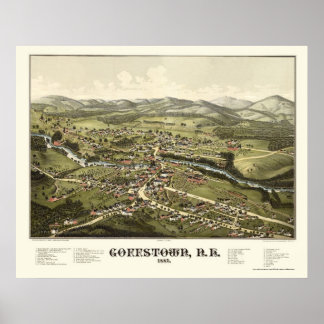 Goffstown, NH Panoramic Map - 1887 Poster