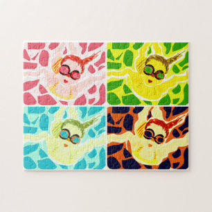 Goggle Girls Swimming in Water Jigsaw Puzzle