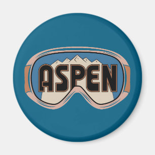 Goggles Aspen Snowmass Colorado ski resort gifts Magnet