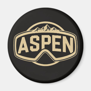 Goggles Aspen Snowmass Colorado ski resort gifts Magnet
