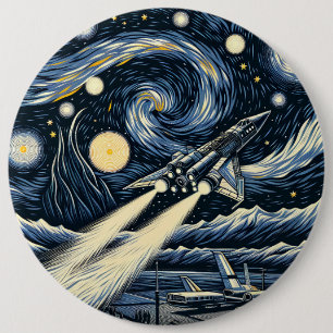 Gogh Ship Gogh 6 Cm Round Badge
