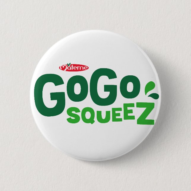 GoGo squeeZ logo 6 Cm Round Badge (Front)