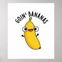 Goin Bananas Funny Fruit Pun 