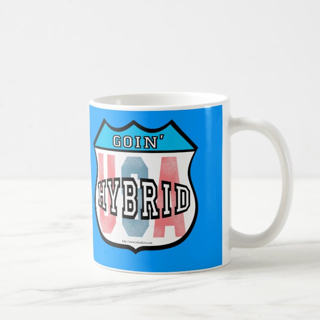 Goin Hybrid Patriotic Car Logo Art Coffee Mug (Right)