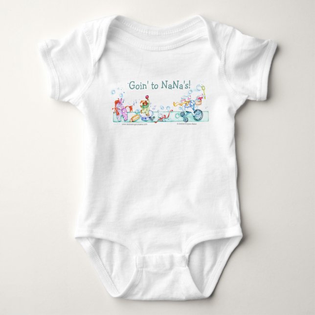 Goin' to NaNa's Baby Bodysuit (Front)