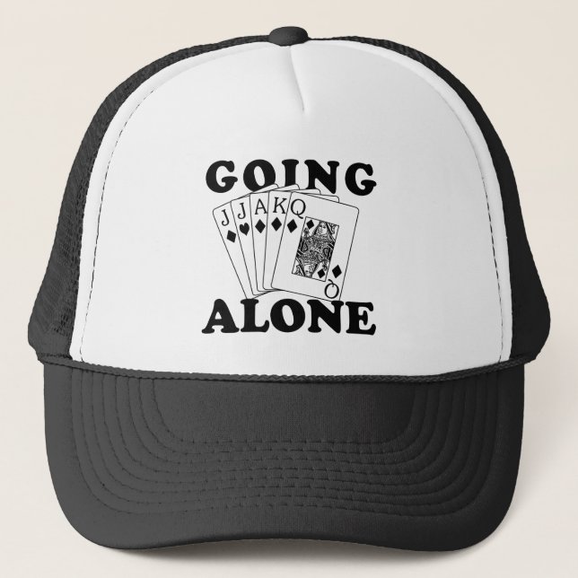 Going Alone Trucker Hat (Front)
