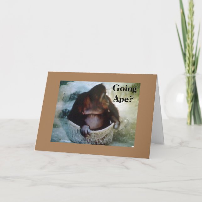 "GOING APE?" 60th BIRTHDAY HUMOR Card (Front)
